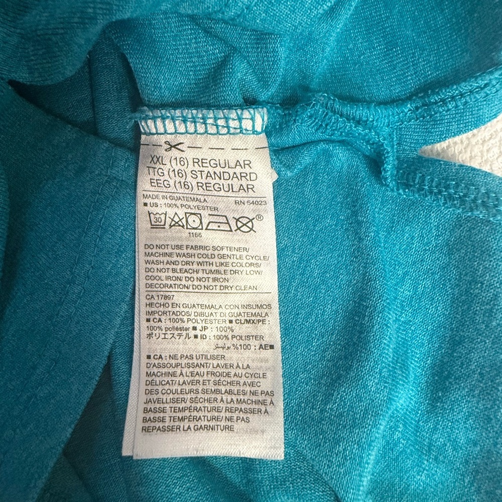 Old Navy Active Teal Go-Dry Tank - Picture 6 of 6